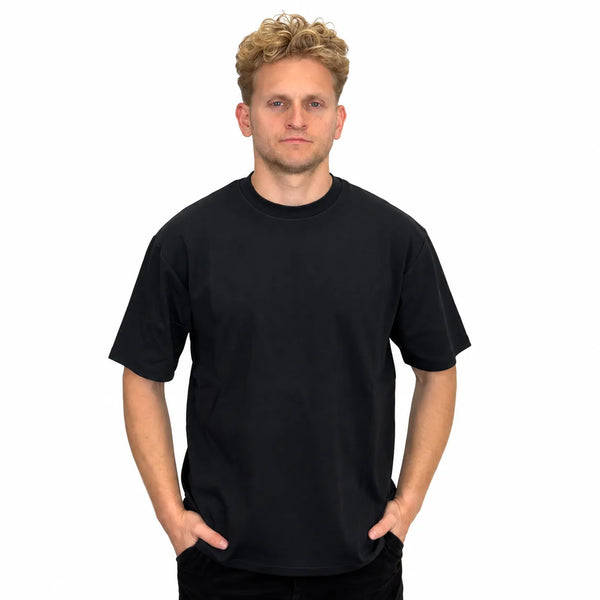 Drop Shoulder Tee (Black)