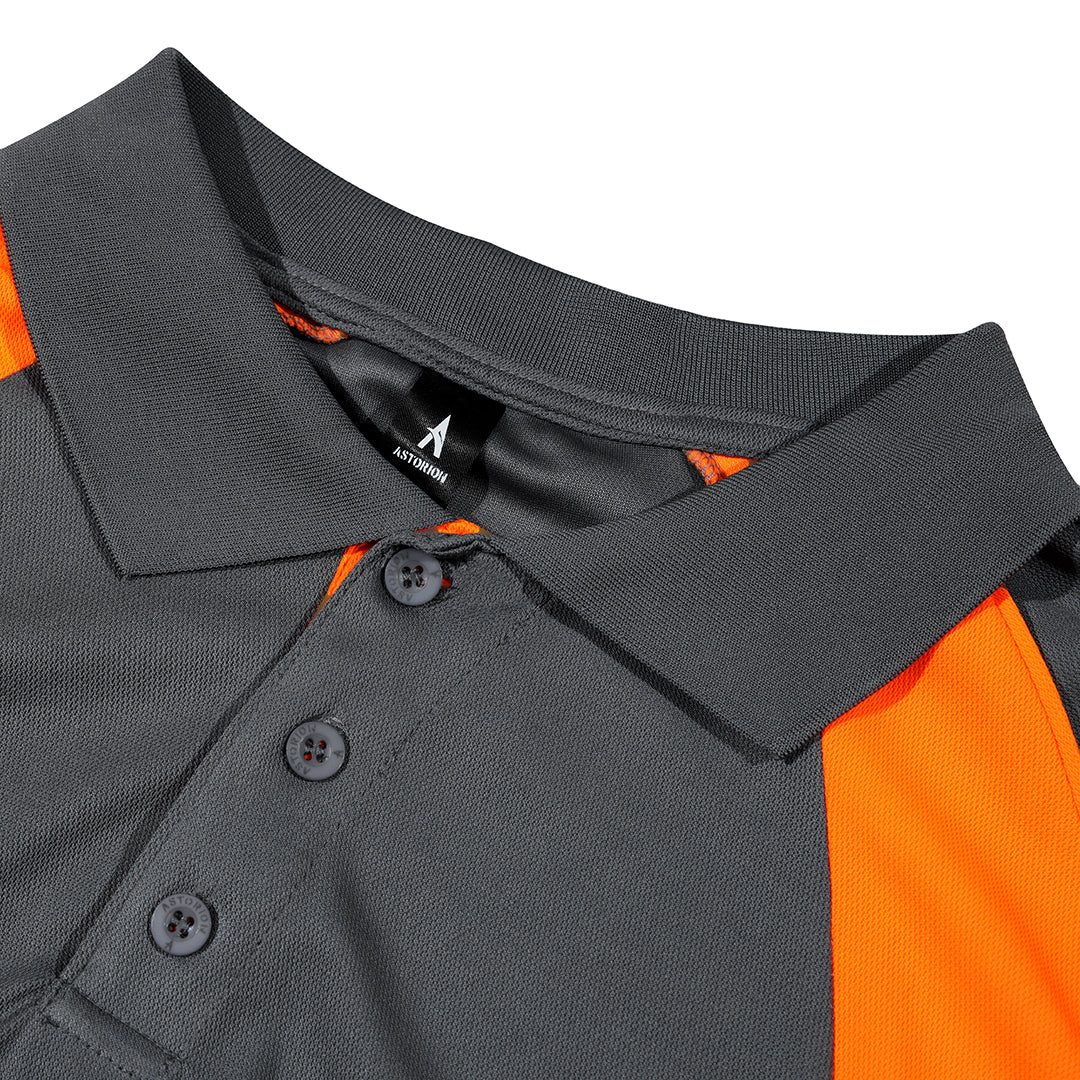 Cool Mesh (Charcoal & Orange)