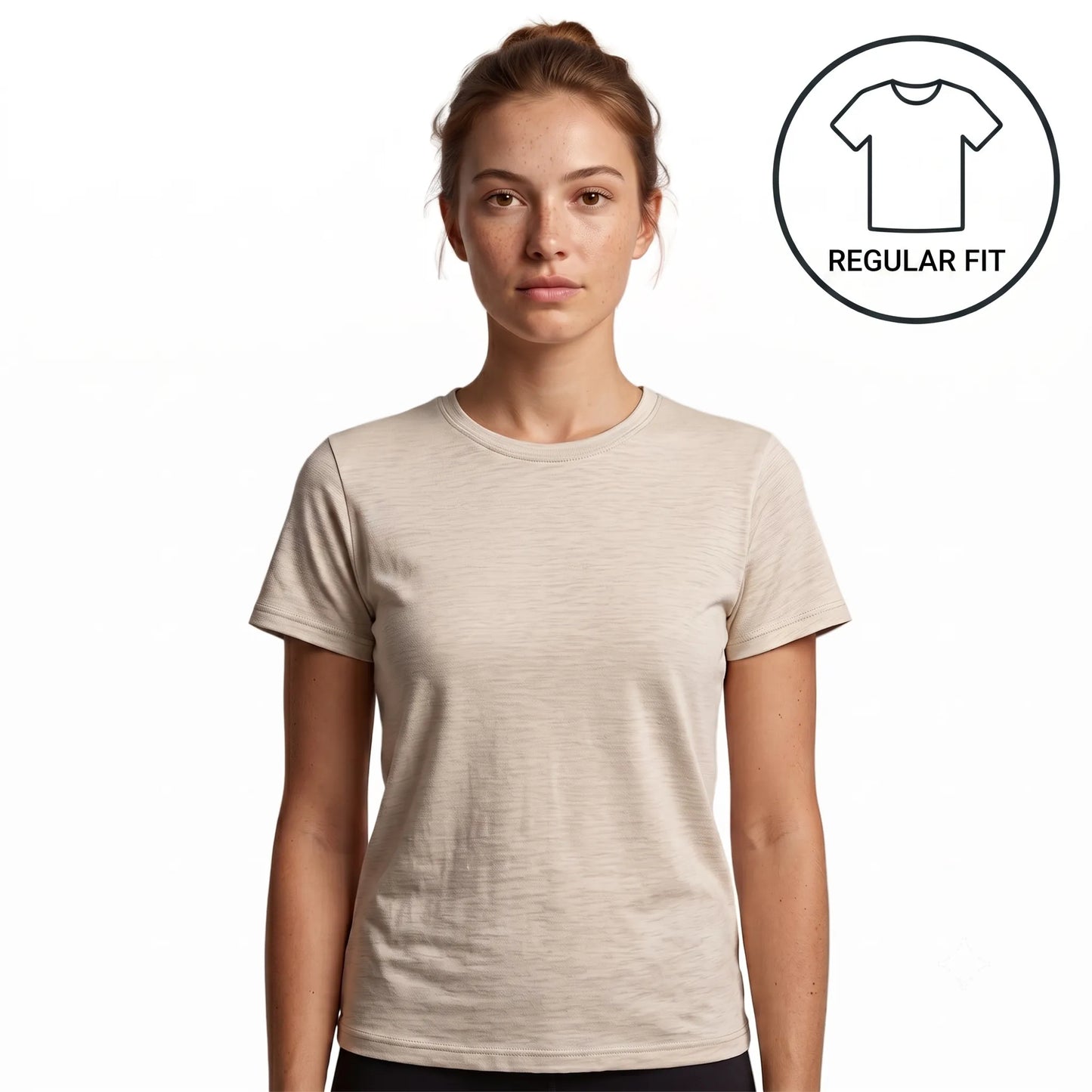 Elemental Tee Women Regular Fit Bone 1220-W-BO