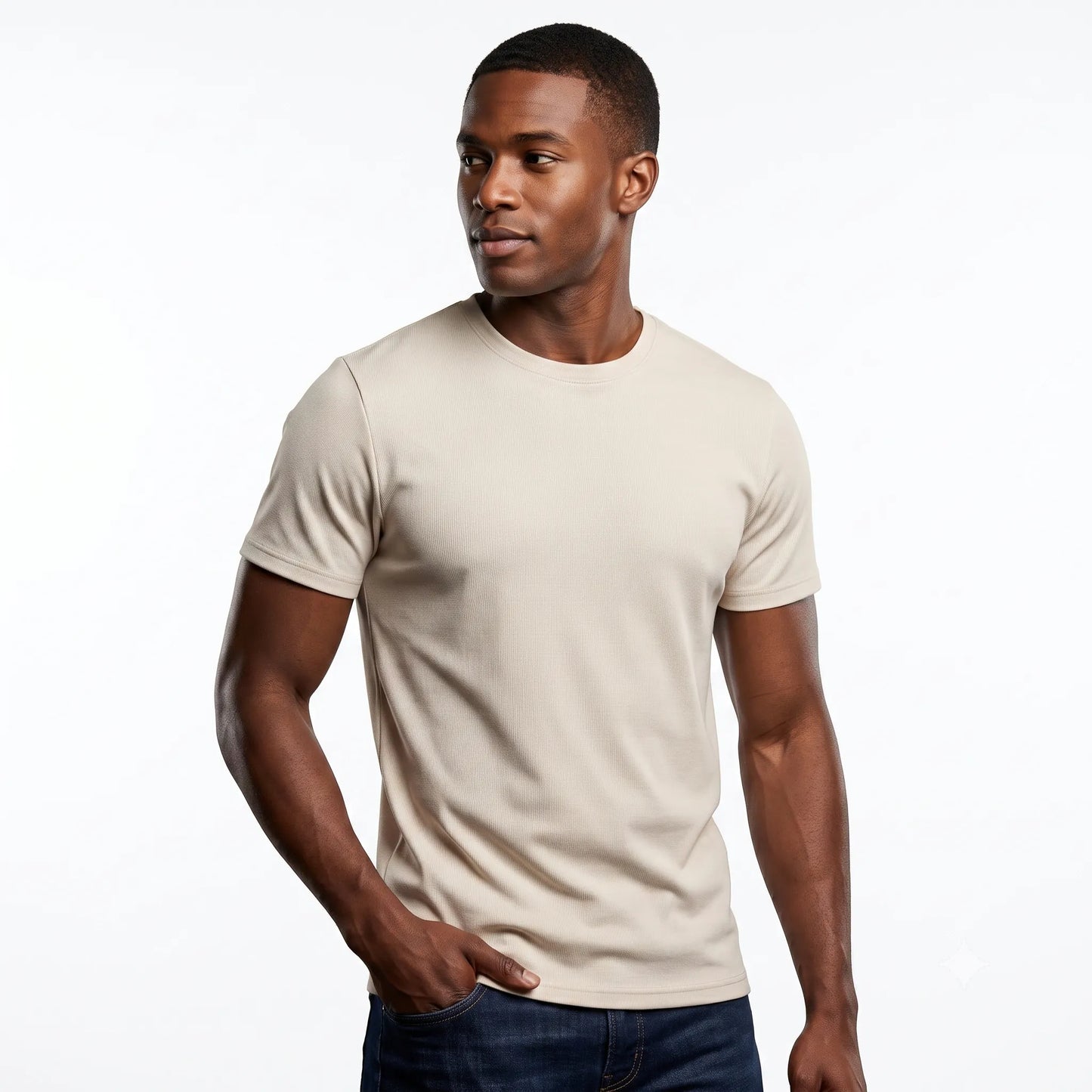 Carded Tee (Bone) 1200-BO