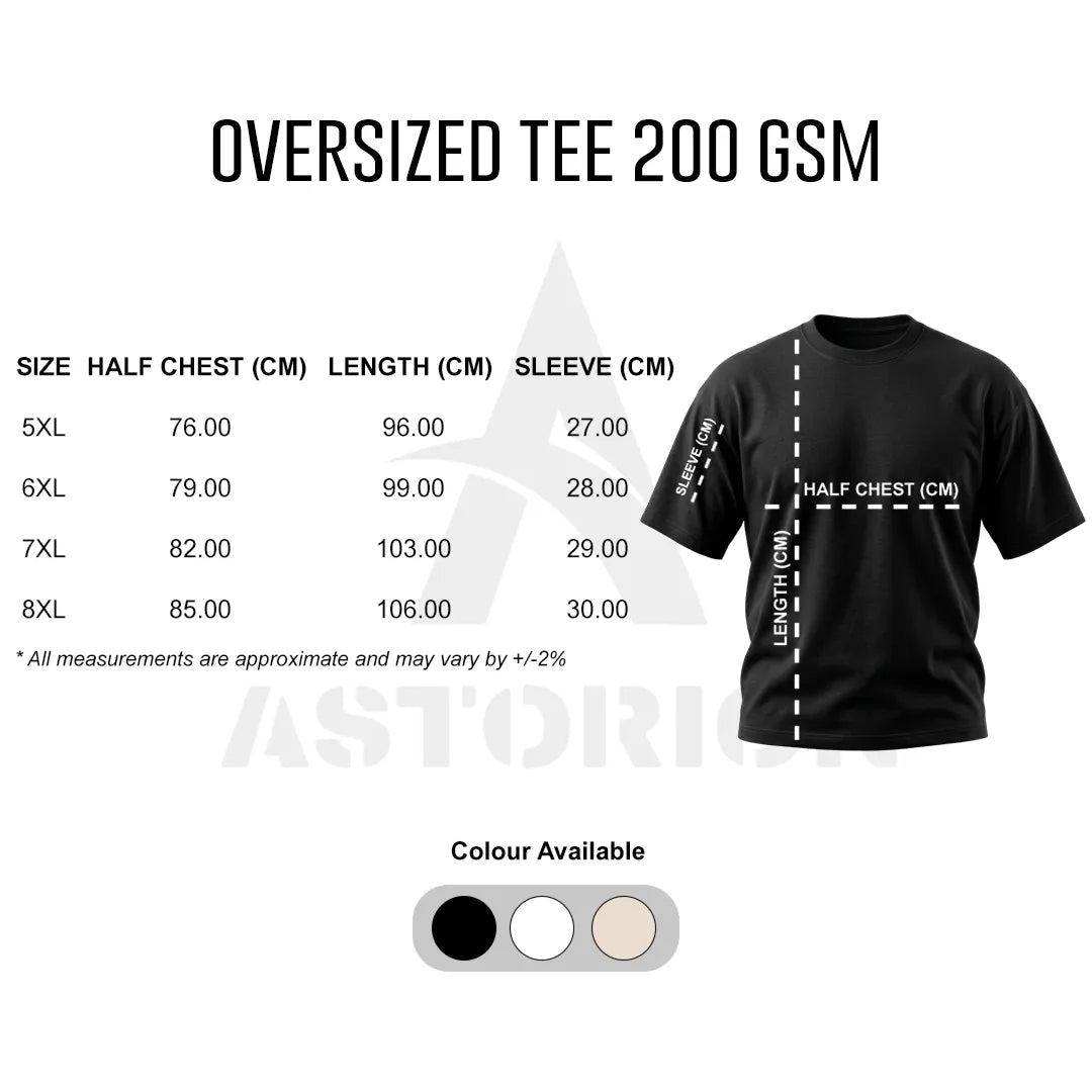 Classic Oversize Black Tee 1200-OS-BL