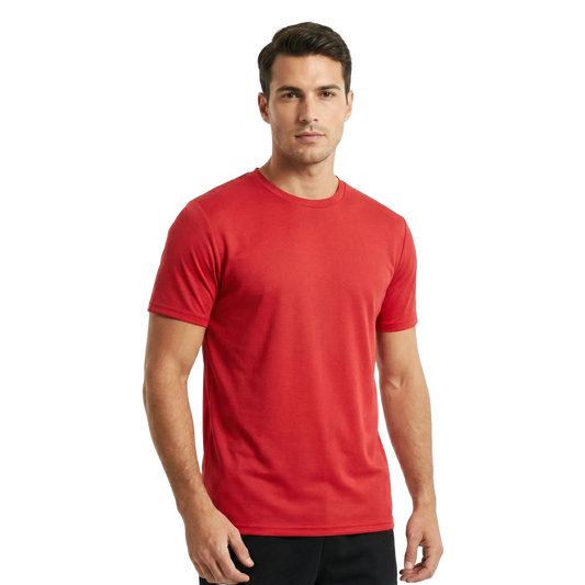 Astorion Elemental Tee – 220 GSM | 100% Australian Combed Cotton – Red